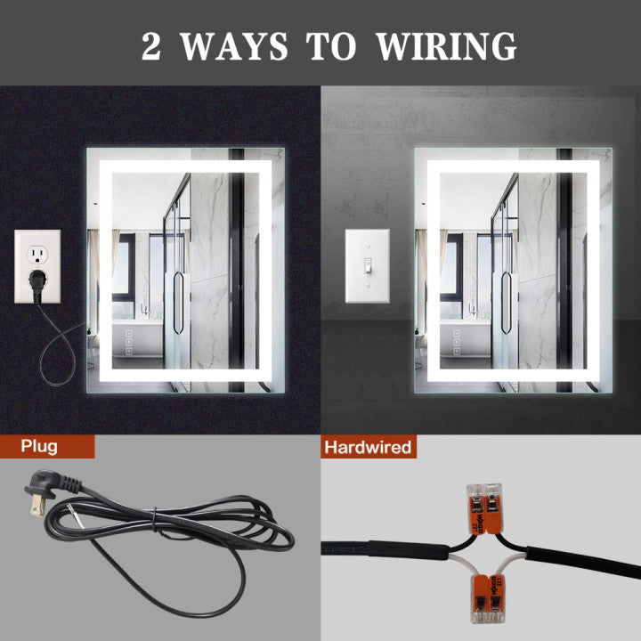 2 Ways to Wire LED Bathroom Mirror
