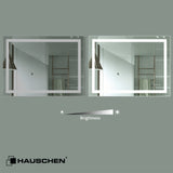 HAUSCHEN 40x32 inch LED Lighted Mirror, 5500K Cool White / 4200k White / 3000K Warm