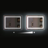 Dimmable LED Inner Edge Lighted Mirror with Anti-fog, Rectangle-Hauschen